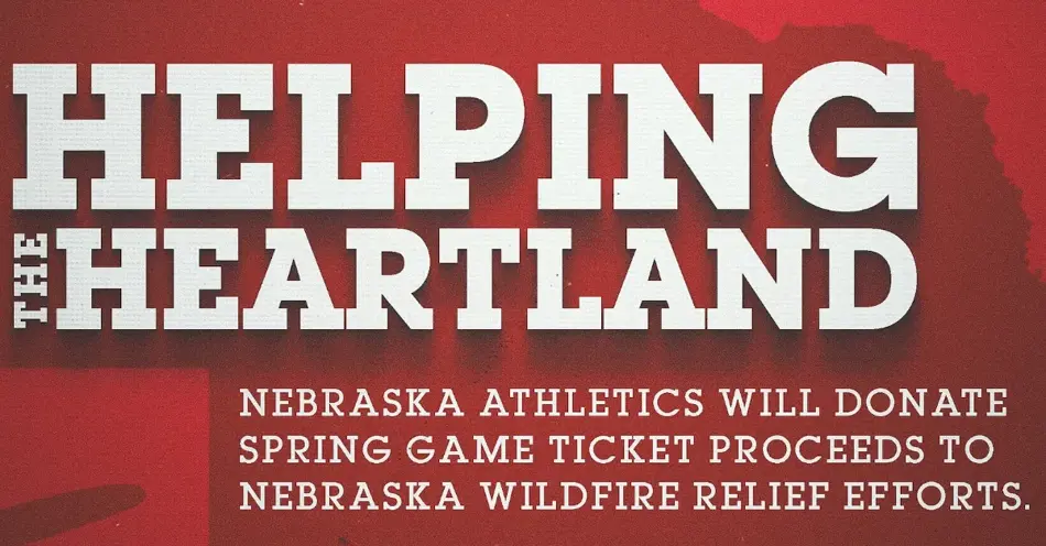 Nebraska Athletics to Donate Spring Game Ticket Proceeds to Wildfire Relief Efforts