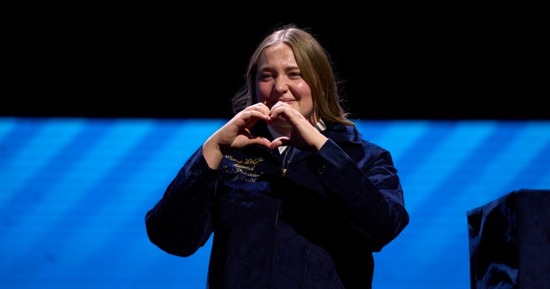 Claire Woeppel, an ALEC sophomore from Chambers, attended the 2025 national convention, where she was chosen as a national FFA officer.