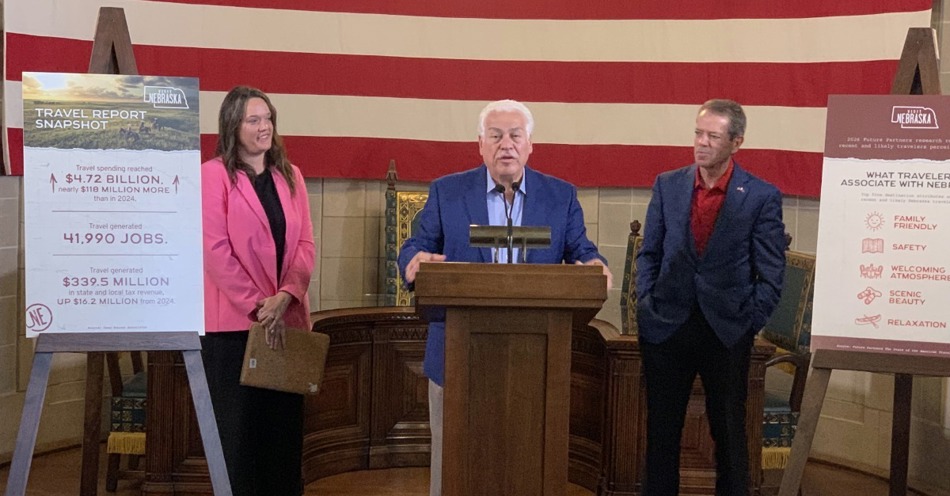 Gov. Pillen and Nebraska Tourism: Travel spending in Nebraska reached $4.72 billion in 2025