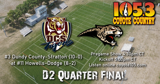 Listen Live - High School Football Dundy County-Stratton at Howells-Dodge