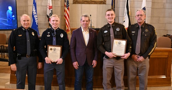 Governor Pillen Recognizes Trooper, Deputy for Heroic Actions