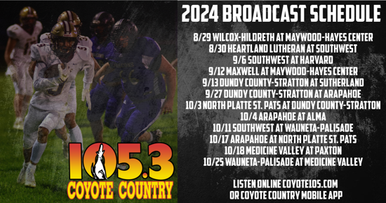 Area High School Football Returns to Coyote Country 105.3 FM