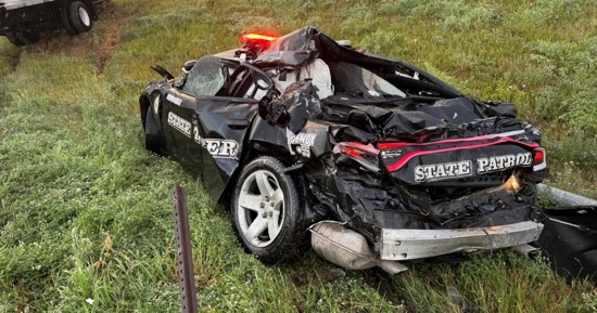Trooper Injured When Cruiser Struck on I-80 in Omaha UPDATE WITH PRESS CONFERENCE
