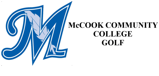 McCook Community College Logo on the left with the words McCook community college golf on the right.