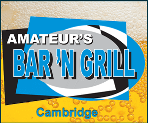 Amateurs Bar and Grill advertisement